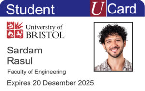 Create University of Bristol Student ID Cards with Fillable PSD Templates