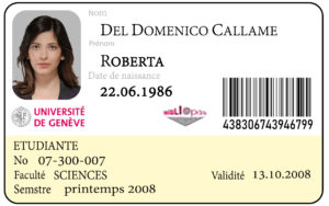 Create University of Geneva Student ID Cards with Fillable PSD Templates