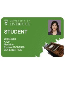 Create University of Liverpool Student ID Cards with Fillable PSD Templates version1
