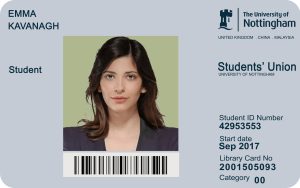 Create University of Nottingham Student ID Cards with Fillable PSD Templates