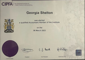 Fake Certificate from CIPFA University Template