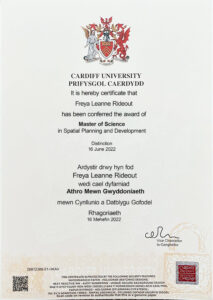 Fake Certificate from Cardiff University Template