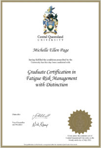 Fake Certificate from Central Queensland University Template