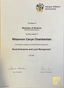 Fake Certificate from Harper Adams University Template