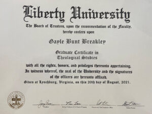 Fake Certificate from Liberty University Template