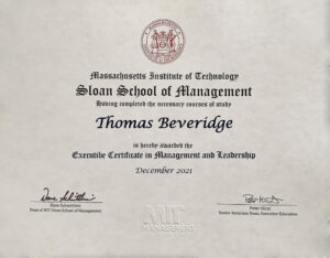 Fake Certificate from MIT University Template