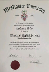 Fake Certificate from McMaster University Template