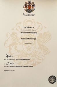 Fake Certificate from Montfort University Template