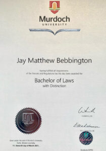 Fake Certificate from Murdoch University Template