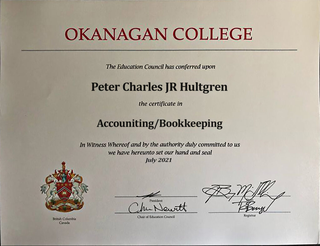 Fake Certificate From Okanagan College Template