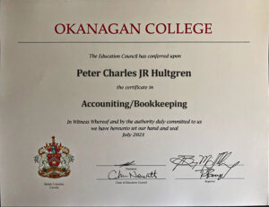 Fake Certificate from Okanagan College Template