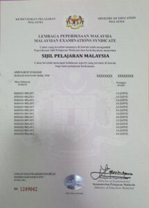 Fake Certificate from SPM University Template