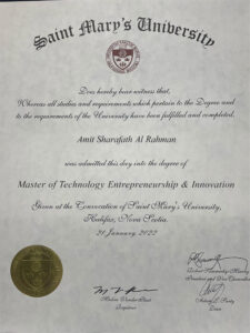 Fake Certificate from Saint Mary’s University Template