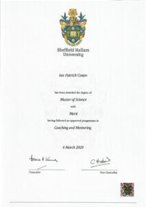 Fake Certificate from Sheffield Hallam University Template