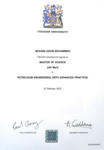 Fake Certificate from Teesside University Template
