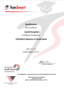 Fake Certificate from TrainSmart Australia Qualification University Template