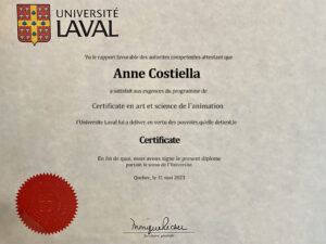 Fake Certificate from Université Laval Template