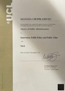 Fake Certificate from University College London (UCL) Template