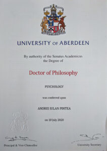 Fake Certificate from University Of Aberdeen Template