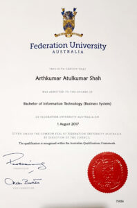 Fake Certificate from University Of Ballarat Template