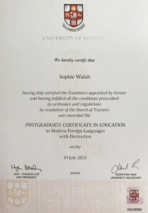 Fake Certificate from University Of Bristol Template