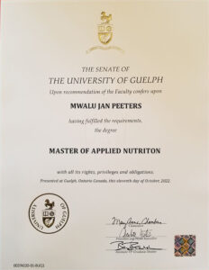 Fake Certificate from University Of Guelph Template