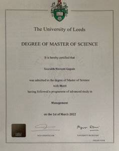 Fake Certificate from University Of Leeds Template