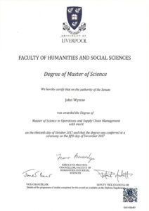 Fake Certificate from University Of Liverpool Template