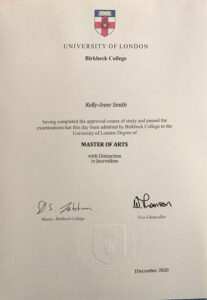Fake Certificate from University Of London Template