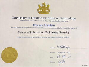 Fake Certificate from University Of Ontario Institute Of Technology Template