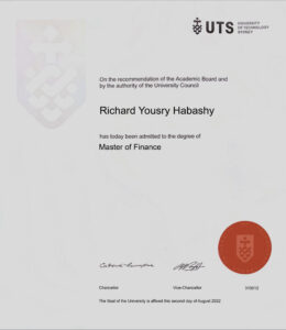 Fake Certificate from University Of Technology Sydney Template