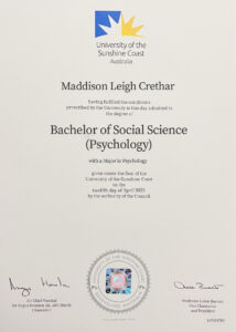 Fake Certificate from University Of The Sunshine Coast Template