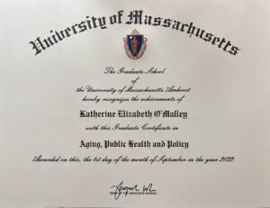 Fake Certificate from University of Massachusetts Template