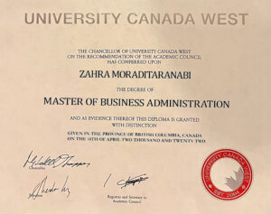 Fake Certificate from Western Canada University Template