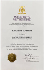 Fake Certificate from Western University Template