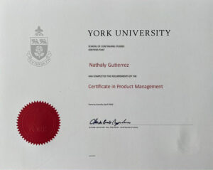 Fake Certificate from York University Template (version2)