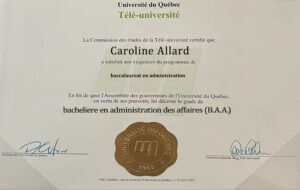 Fake Certificate from niversité Du Québec Template