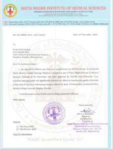 Fake datta meghe institute of Medical science Certificate PSD Templates