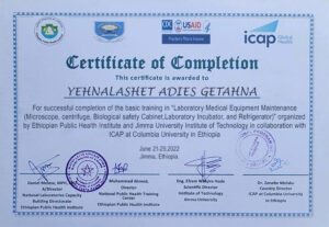 Fake icap global health Medical Certificate PSD Templates (version2)