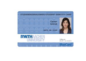 Create RWTH Aachen university Student ID Cards with Fillable PSD Templates