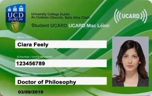 Create University College Dublin Student ID Cards with Fillable PSD Templates