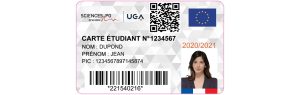 Create University Grenoble Alpes (UGA) Student ID Cards with Fillable PSD Templates (version1)