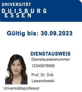 Create University of Duisburg Essen Student ID Cards with Fillable PSD Templates