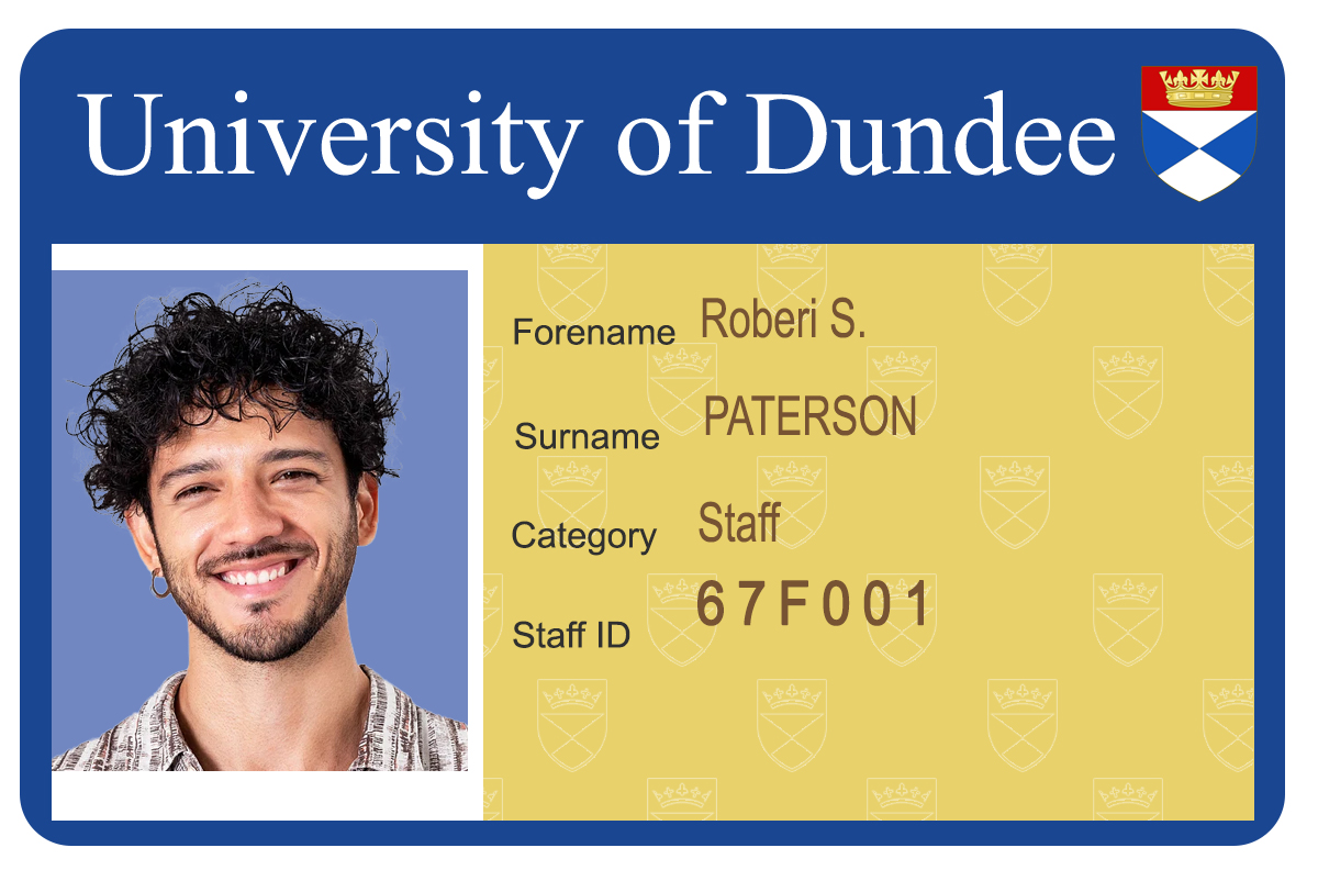 Create University of Dundee Student ID Cards with Fillable PSD Templates