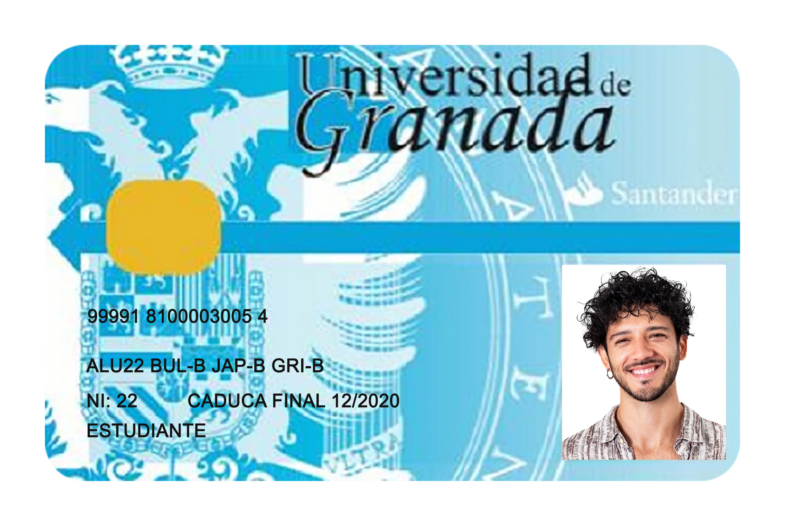 Create University of Granada Student ID Cards with Fillable PSD Templates