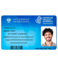 Create University of Granada Student ID Cards with Fillable PSD Templates version2