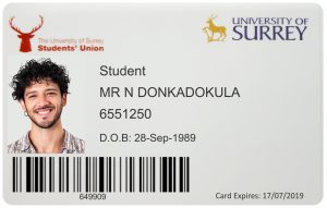 Create University of Surrey Student ID Cards with Fillable PSD Templates